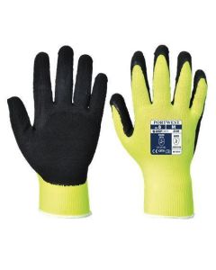 Ochranné rukavice "Hi-Vis Grip", žlutá, latexové, vel. M, A340YERM