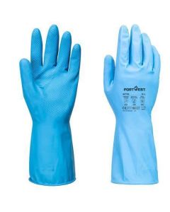 Ochranné rukavice, modrá, latexové, pro potravinářství, vel. XL, 12 párů, PORTWEST AP76BLUXL