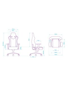 Herní židle Ultradesk Throne, černá