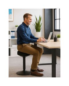 Powerton ERGO BALANC Kancelářská ergonomická stolička, černá