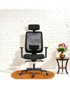 Powerton ERGO LUCIE Kancelářské ergonomické křeslo, Černé