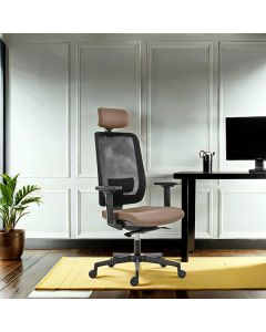 Powerton ERGO LUCIE Kancelářské ergonomické křeslo, Béžové