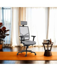 Powerton ERGO MARIE Kancelářské ergonomické křeslo, Světle šedé