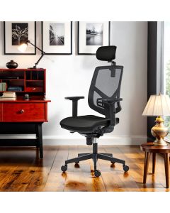 Powerton ERGO TINA Kancelářské ergonomické křeslo, Černé