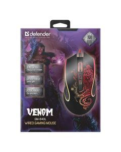 Defender Venom GM-640L Myš drátová, černá, 7200DPI
