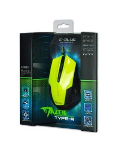 E-blue Mazer R Myš drátová, zelená, 2400DPI, DOPRODEJ