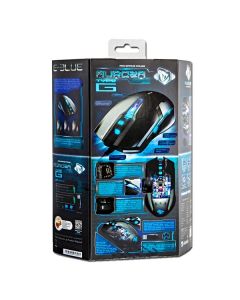 E-blue Auroza Type IM Myš drátová, černá, 4000DPI