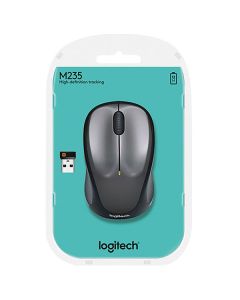 Logitech M235 Myš bezdrátová, šedá, 1000DPI