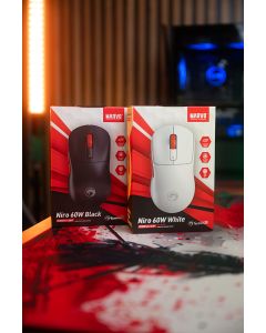 Marvo NIRO 60 Myš bílá, 12000DPI, Tri-Mode