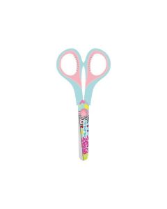 Nůžky "GOOD VIBES", tyrkysová/růžová, dětské, 13 cm, MITAMA 61286-90167