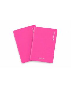 Sešity "Color Touch", 2ks, A5, linkovaný, 40+2 listů, neon růžová, MITAMA