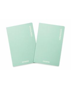 Sešity "Color Touch", 2ks, A4, linkovaný s okrajem, 40+2 listů, pastel tyrkysová, MITAMA