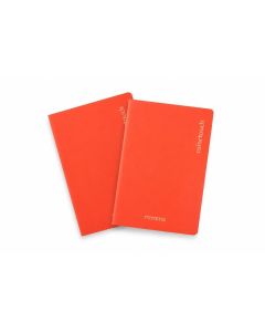 Sešity "Color Touch", 2ks, A4, linkovaný s okrajem, 40+2 listů, neon oranžová, MITAMA