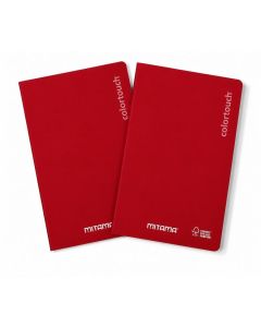 Sešity "Color Touch", 2ks, A4, linkovaný, 40+2 listů, červená, MITAMA