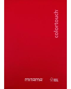 Sešit "Color Touch", A4+, linkovaný, 40+2 listů, červená, MITAMA 62012-90249