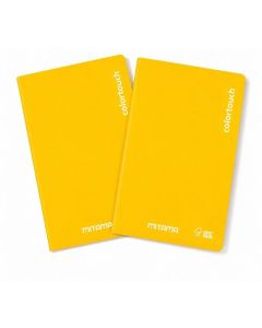 Sešity "Color Touch", 2ks, A4, linkovaný, 40+2 listů, žlutá, MITAMA