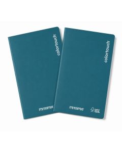 Sešity "Color Touch", 2ks, A4, linkovaný, 40+2 listů, tm.zelená, MITAMA