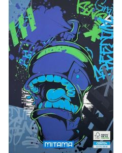 Sešit "Fantasy colours", A4+, linkovaný s okraji, 52+2 listů, Graffiti, MITAMA 62167-90062
