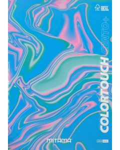 Sešit "Color Touch", A4+, linkovaný, 52+2 listů, růžová-mramor, MITAMA 62172-90130