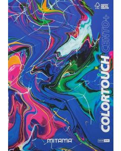 Sešit "Color Touch", A4+, linkovaný, 52+2 listů, modrá-mramor, MITAMA 62172-90131