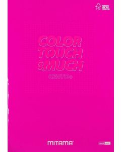 Sešit "Color Touch", A4+, čtverečkovaný, 52+2 listů, růžová, MITAMA 62173-90134