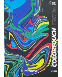 Sešit "Color Touch", A4, čtverečkovaný, 52+2 listů, černá, MITAMA 62173-90138