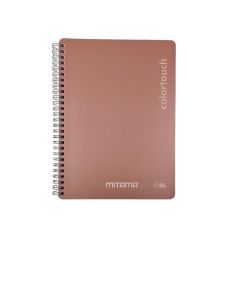 Spirálový sešit "i-Note", 18,5x24, čistý, 90 listů, lososová, MITAMA 62278-90209