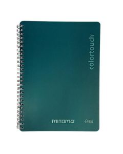 Spirálový sešit "i-Note", 18,5x24, čistý, 90 listů, tm.zelená, MITAMA 62278-90216
