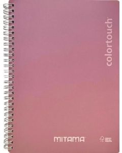 Spirálový sešit "i-Note", 18,5x24, čtverečkovaný, 90 listů, růžová, MITAMA 62282-90194