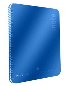 Spirálový sešit "i-Note", 18,5x24, čtverečkovaný, 90 listů, modrá, MITAMA 62282-90198