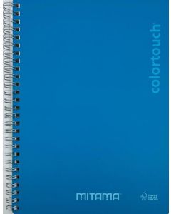 Spirálový sešit "i-Note", 18,5x24, linkovaný, 90 listů, cyan, MITAMA 62283-90204
