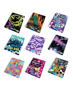 Spirálový sešit "Fantasy colours", A4+, čtverečkovaný, 60 listů, TooCute, MITAMA 62621-90075