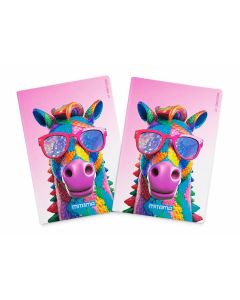 Sešit "Animal", 2ks, A4, čtverečkovaný, 40+2 listů, kůň, MITAMA