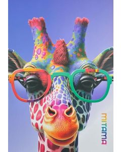 Sešit "Animal", A4, linkovaný, 40+2 listů, žirafa, MITAMA 62733-90103