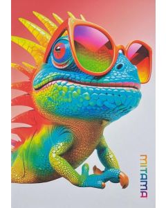 Sešit "Animal", A4, linkovaný, 40+2 listů, ještěrka, MITAMA 62733-90104