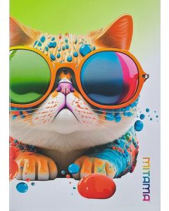 Sešit "Animal", A4, linkovaný, 40+2 listů, kočka, MITAMA 62733-90106