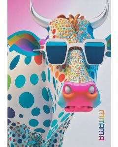 Sešit "Animal", A4, linkovaný, 40+2 listů, kráva, MITAMA 62733-90109