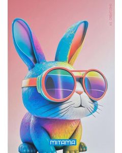 Sešit "Animal", A4, linkovaný, 40+2 listů, králík, MITAMA 62733-90112