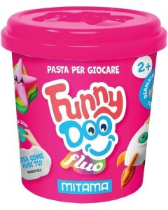 Modelína FUNNY DOO, sada 3 nenonové barvy, 3x120 g, oranžová, růžová, zelená, MITAMA 63849