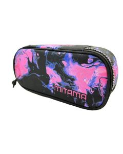Penál plný "Oval", růžová/černá, MITAMA 64328-90004