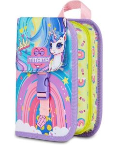 Penál plný "4Zip", rainbow, MITAMA 64855