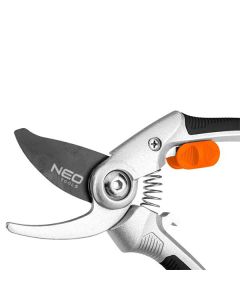 Neo Tools Zahradní nůžky, průměr řezu 20mm, délka 210mm, délka čepele 46mm, ocelová čepel, hliníková rukojeť
