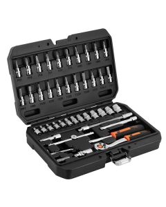 Sada nástrčných hlavic, chrom-vanadiová ocel, kufřík, Neo Tools