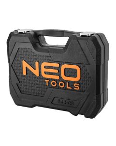 Sada nástrčných hlavic, 10-060, chrom-vanadiová ocel, kufřík, Neo Tools