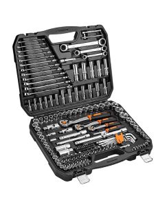 Sada nástrčných hlavic, 10-072, chrom-vanadiová ocel, kufřík, Neo Tools