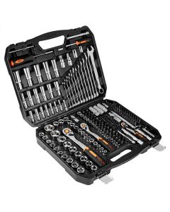 Sada nástrčných hlavic, 10-076, chrom-vanadiová ocel, praktický kufřík, Neo Tools