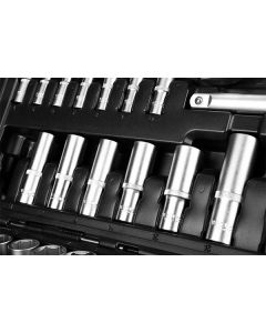 Sada nástrčných klíčů, 10-216, 216 ks, velikost 1/2, 1/4, 3/8, kufřík, NEO TOOLS
