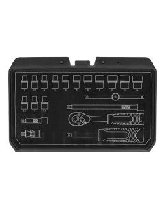 Sada nástrčných klíčů, 10-230, 20 ks, velikost 1/4, kufřík,, NEO TOOLS