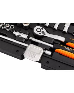 Sada nástrčných klíčů, 10-231, 23 ks, velikost 1/4, kufřík,, NEO TOOLS