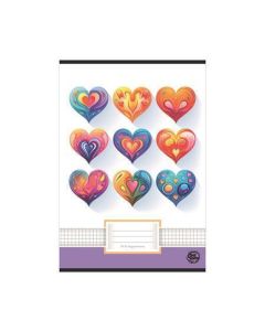 Sešit "Love", 87-32, A4, čtverečkovaný, 32 listů, OPTISCHOOL 27I8732-013